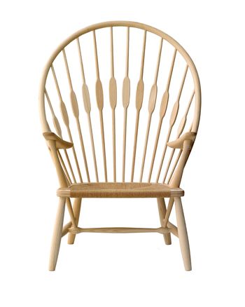 PP Møbler - Armchair - pp550 Peacock Chair / By Hans J. Wegner - Natural Papercord / Soaped Ash