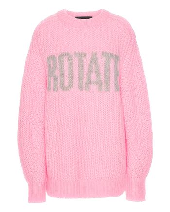 ROTATE by Birger Christensen - Strik - Knitted Logo Sweater - Lilac Sachet