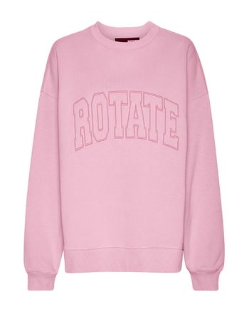 ROTATE by Birger Christensen - Sweatshirt - Heavy Sweat Crewneck - Pink Nectar