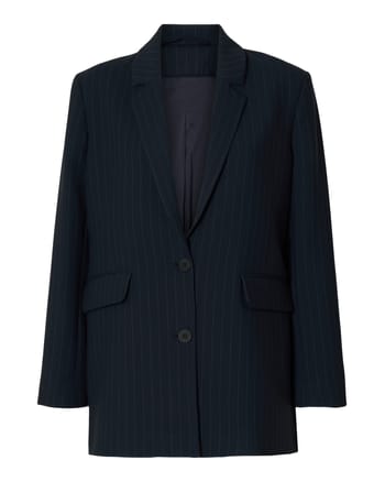 Selected Femme - Blazer - SLFRita Relaxed Blazer Pinstripe - Dark Navy/Pinstripe