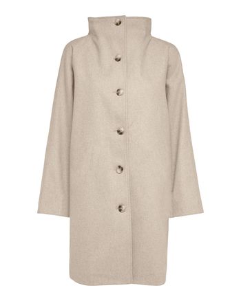 Selected Femme - Coat - SLFVinni Wool Coat - Sandshell