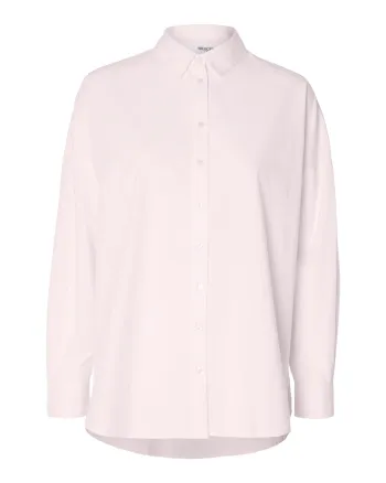 Selected Femme - Skjorte - SLFDina-Sanni LS Shirt NOOS - Cradle Pink