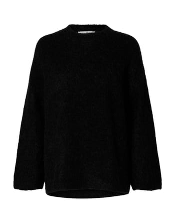 Selected Femme - Maglia - SLFGabella LS Knit O-Neck - Black