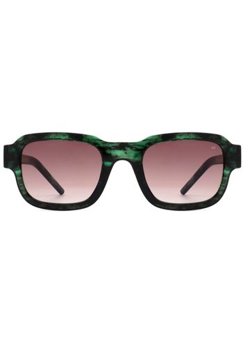 A. Kjærbede - Sunglasses - Halo - Green Marble Transparent