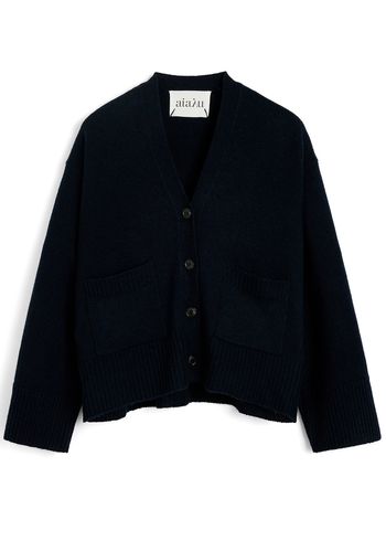 Aiayu - Cardigan - Cora - Black Blue