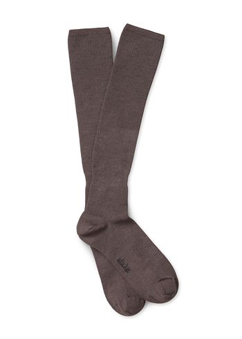 Aiayu - Popolník - Wool Knee Socks - Brown