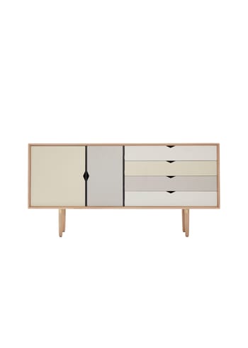 Andersen Furniture - Regal - Andersen Furniture - S6 - Hvidolieret Eg / Silver, Iron, PUMICE