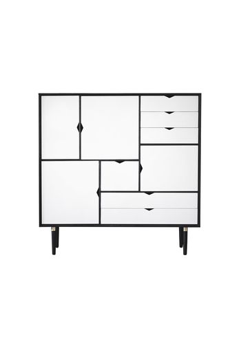 Andersen Furniture - Crédence - S3 storage sideboard - Black Lacquered Oak / Alpino