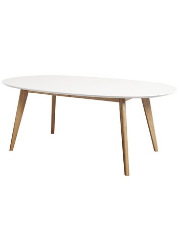 Andersen Furniture - Dining Table - DK10 Extension Table - White Oiled Oak/White Laminate