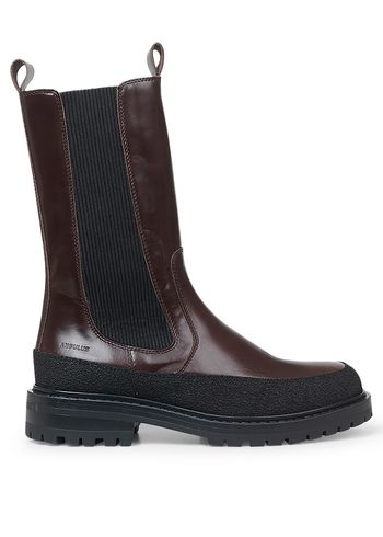 Angulus - Boots - 7718-101 Shiro - Black/ Brown