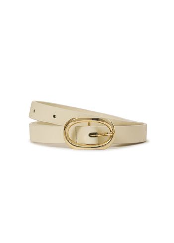 Anine Bing - Gürtel - Mini Signature Link Belt - Ivory