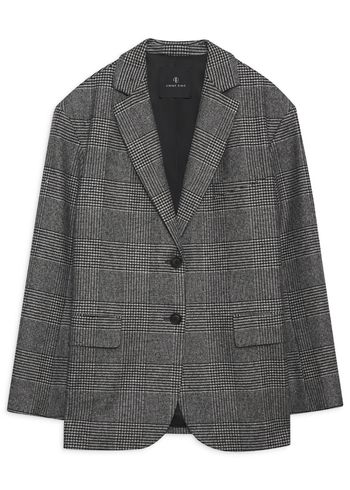 Anine Bing - Blazer - Quinn Blazer - Black & Grey Plaid