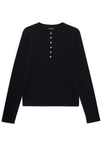 Anine Bing - Blusa - Alessia Long Sleeve Tee - Black