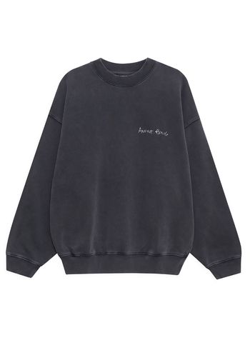 Anine Bing - Sweatshirt - Jaci Sweatshirt - Lyrics Washed Black