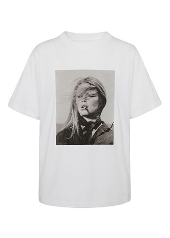 Anine Bing - T-shirt - Ida Tee AB x Birgitte Bardot - White