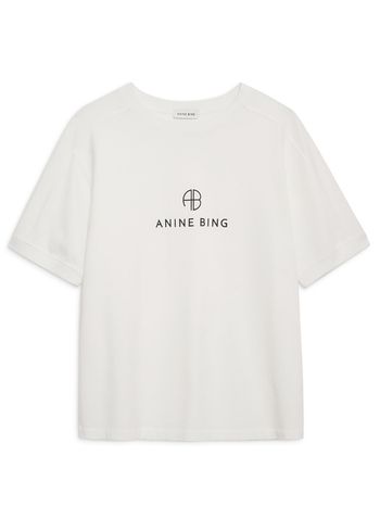 Anine Bing - Camiseta - Jaylin Tee Monogram - Ivory