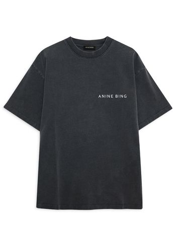 Anine Bing - Tričko - Kent Tee Twisted Snake - Washed Charoal