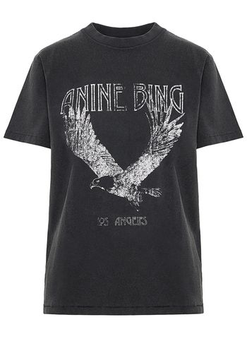 Anine Bing - T-shirt - Lili Tee Eagle - Washed Black