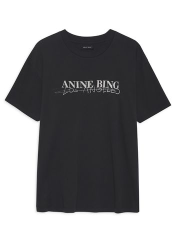 Anine Bing - T-shirt - Walker Tee Doodle - Vintage Black