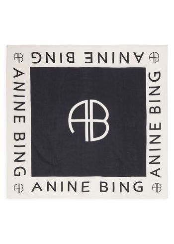 Anine Bing - Halstuch - Praia Sarong - Black and Cream