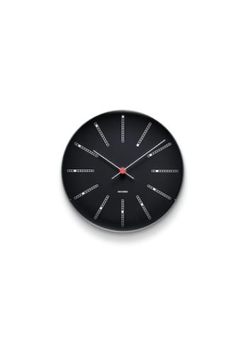 Arne Jacobsen - Horloge - Bankers Watches - Wall Clock Black Ø21