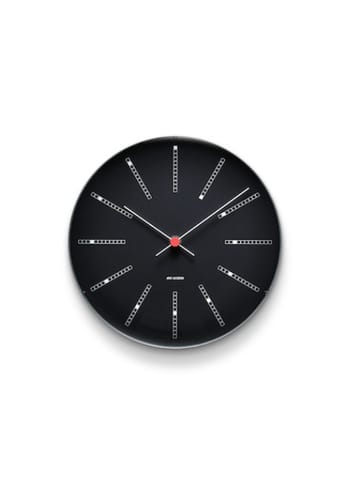 Arne Jacobsen - Horloge - Bankers Watches - Wall Clock Black Ø29