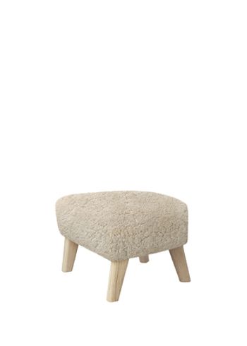 Audo Copenhagen - Footstool - My Own Chair Ottoman - Naturlig Eg / Moonlight sheepskin