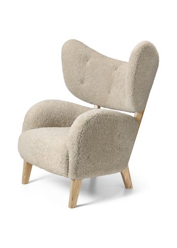 Audo Copenhagen - Lounge stoel - My Own Chair - Stoftype: Moonlight Sheepskin / Stel: Naturlig Eg