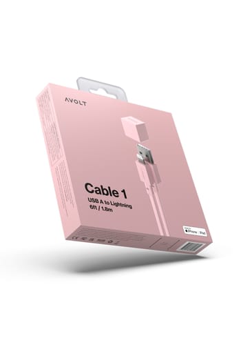 Avolt - Chargeur - Cable 1 - avolt - Old Pink