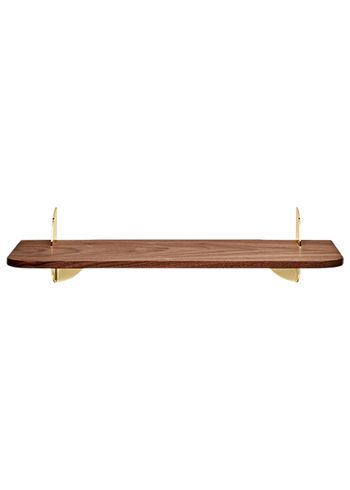 AYTM - Plank - AEDES shelf - Small - Walnut/Gold