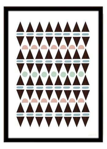 Seventy Tree - Poster - Aztec Triangles A3 - Print