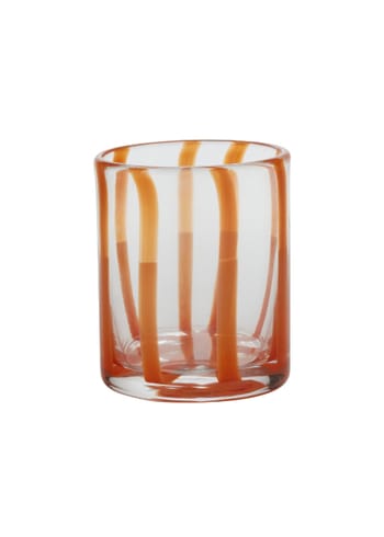 Bahne - Vidrio - Tumbler W. Color Stripes - Orange