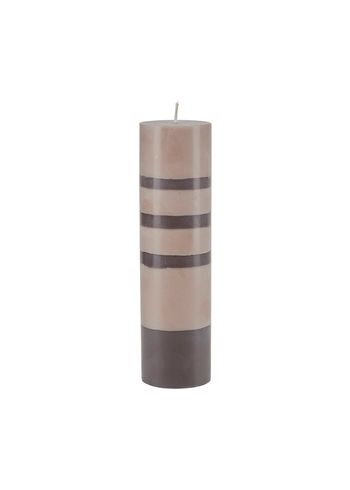 Bahne - Stearinljus - Color Block Candle - Brown