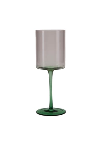 Bahne - Verre à vin - Two-colored wine glass / Set of 2 - Lavender/Green