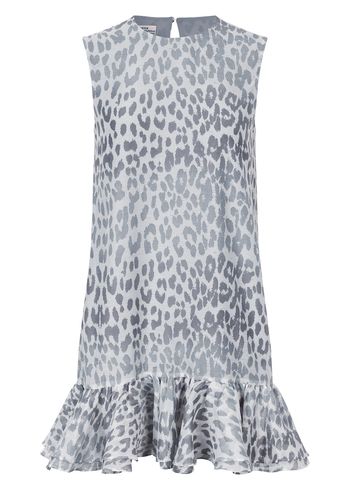 Baum und Pferdgarten - Kleid - Agnese - Grey Office Leopard