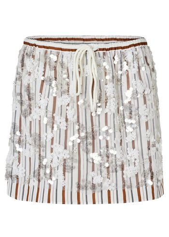 Baum und Pferdgarten - Skirt - Sandra - White Sequins Stripe
