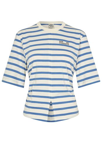 Baum und Pferdgarten - T-shirt - Juma - Blue Ebb Whisper Stripe