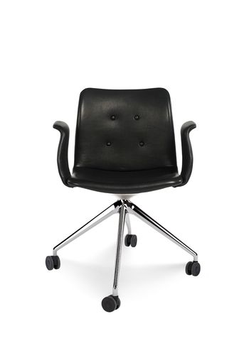Bent Hansen - Toimistotuoli - Primum Chair Dynamic - Zenso 2 Leather 207 - Chrome w. Wheels