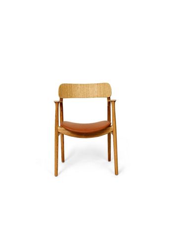 Bent Hansen - Sedia - Asger - Frame: Oak, Oiled / Seat upholstery: Leather, Zenso 2