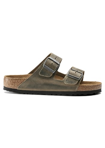 Birkenstock - Sandals - Arizona SFB Oiled NU Leather - Faded Khaki - Oiled
