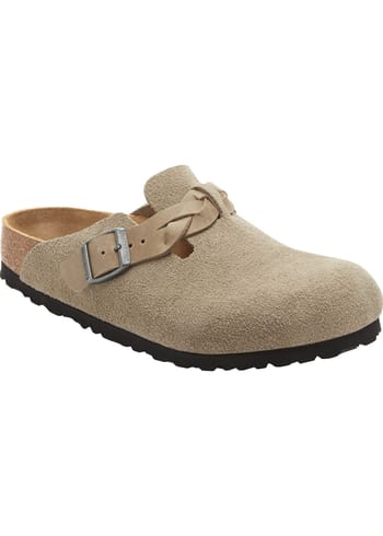 Birkenstock - Shoes - Boston Braided Suede - Taupe