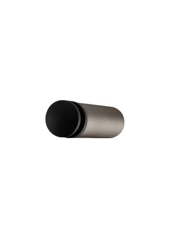 Blomus - Doorstop - ENTRA Wall Door Stop - Burned Metal, Metallic Finish - L8 cm