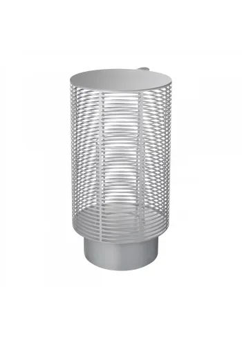 Blomus - Lantern - OLEA Outdoor Lantern - Silver, Metallic Finish - Large