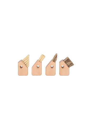 Blomus - Kefa na umývanie riadu - Aves Kitchen Brushes - Set of 4 - Beech Wood