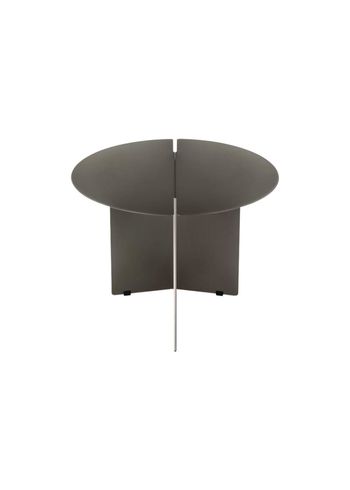Blomus - Sidebord - ORU Side Table - Burned Metal, Metallic Finish - Ø50 cm