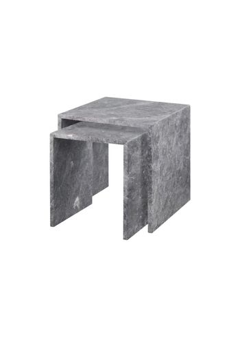 Blomus - Bijzettafel - VARU Set Of 2 Side Tables - Tundra Gray