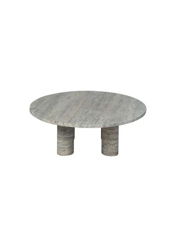 Blomus - Soffbord - Volos Coffee Table - Round - Silver Travertine