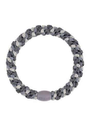 Bon Dep - Hårelastik - Kknekki Hair Ties - Mix grey glitter