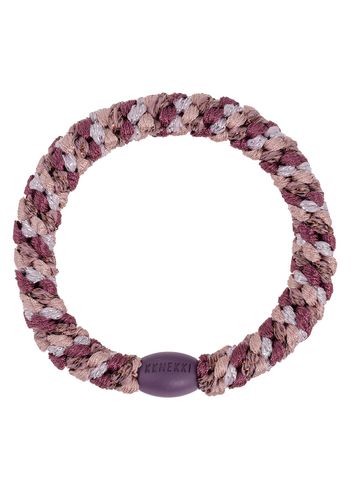 Bon Dep - Elastique pour cheveux - Kknekki Hair Ties - Mix plum pink glitter