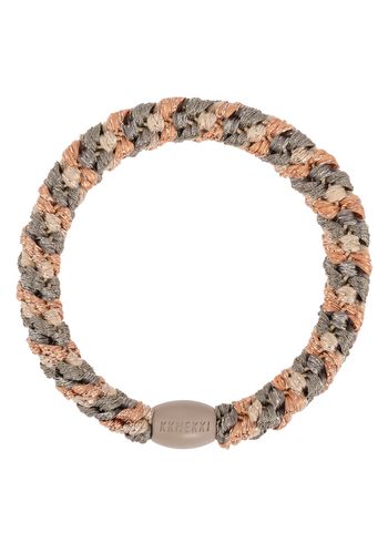 Bon Dep - Viazanie vlasov - Kknekki Hair Ties - Mix rosegold camo glitter